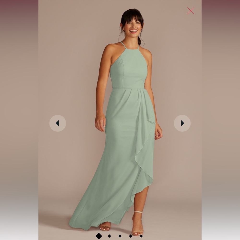 NWT David’s Bridal Dusty Sage Dress size 6